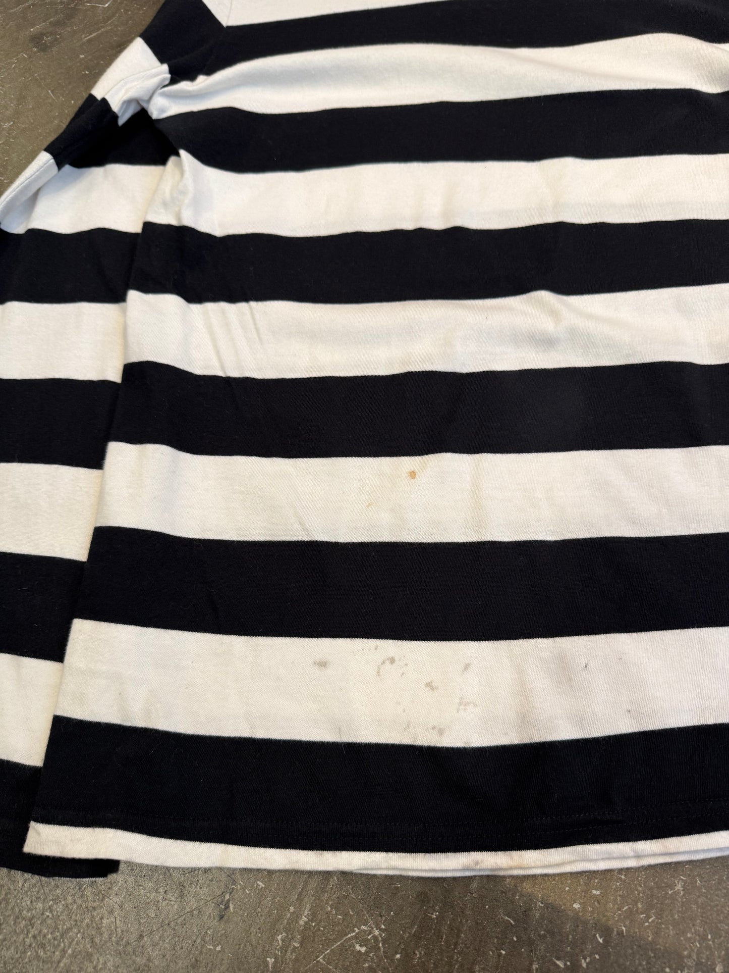 Vintage John's by Johnny Black & White Shirt Cotton Size M