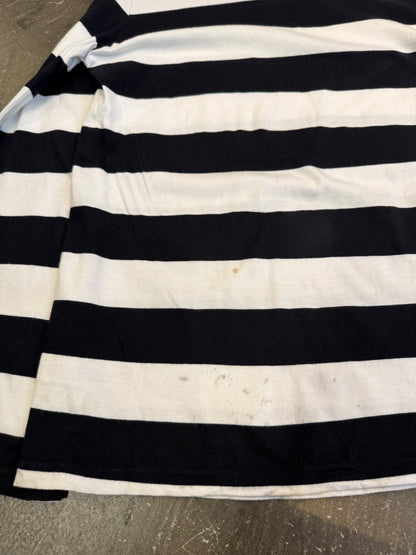 Vintage John's by Johnny Black & White Shirt Cotton Size M