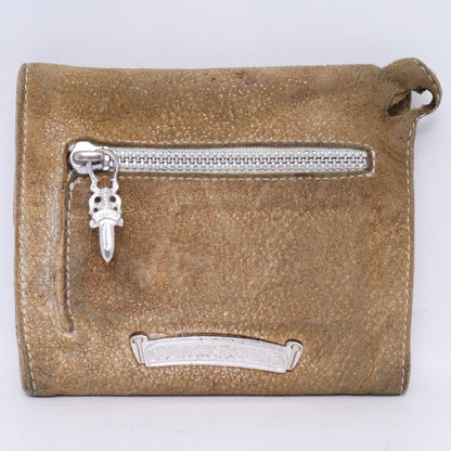 CHROME HEARTS Wave Mini Crossball Wallet Brown Size ONE SIZE