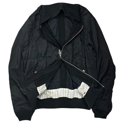 UNDERCOVER 17SS MA-1 Twill Bomber Jacket Black Size 1