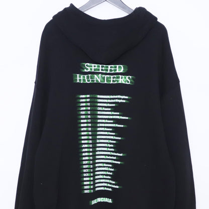 BALENCIAGA 19SS Speed Hunters Zip Up Hoodie Black Size S