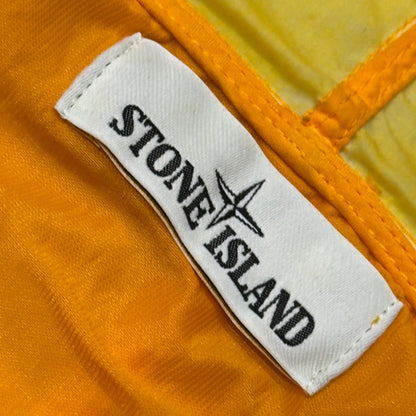 STONE ISLAND 18SS Resin Poplin Hooded Jacket Yellow Size XL