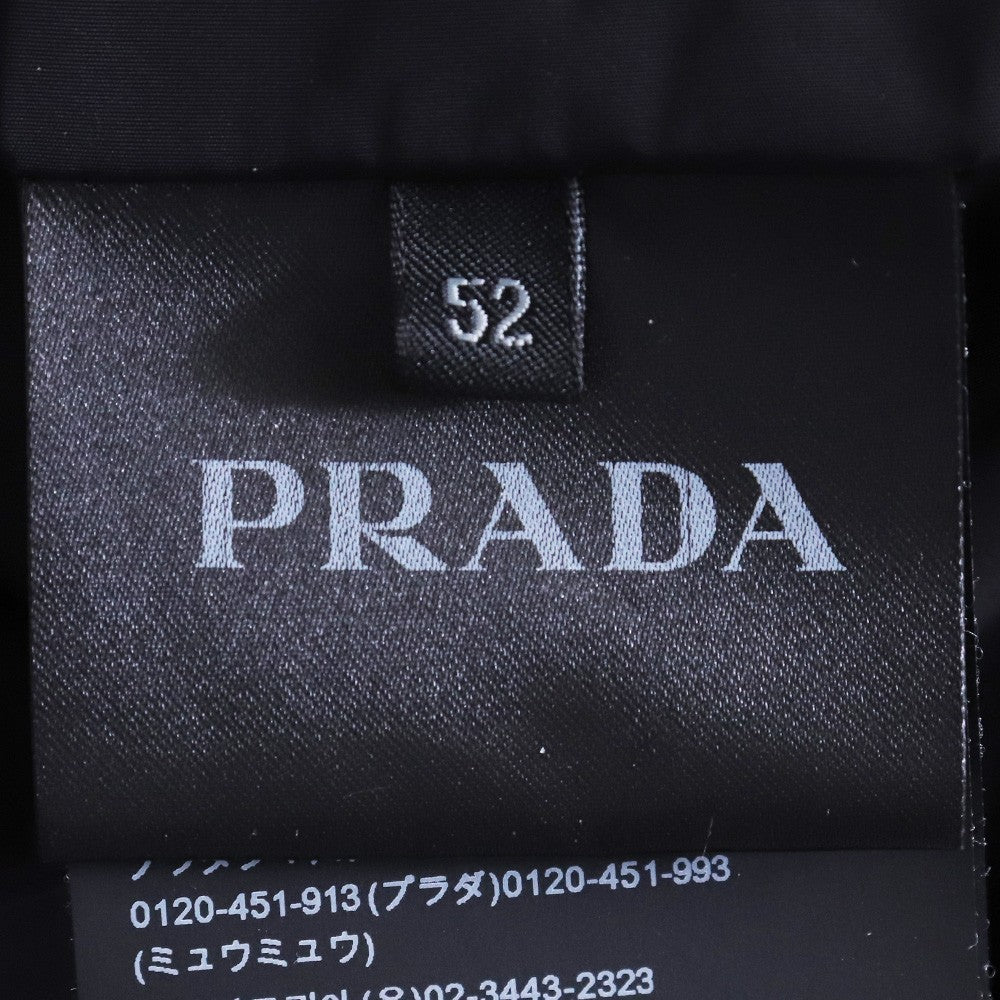 PRADA Triangle Logo Nylon Blouson Navy Size 52