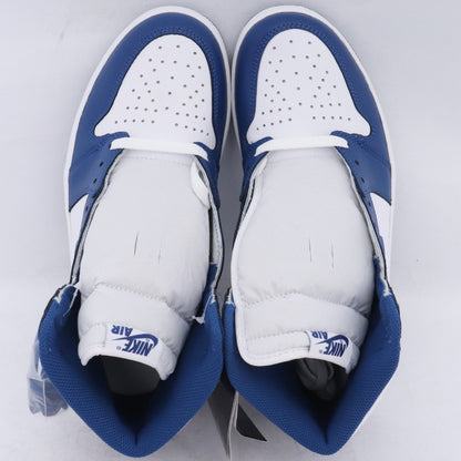 NIKE Air Jordan 1 Retro High OG Storm Blue Sneakers Size 27.5cm