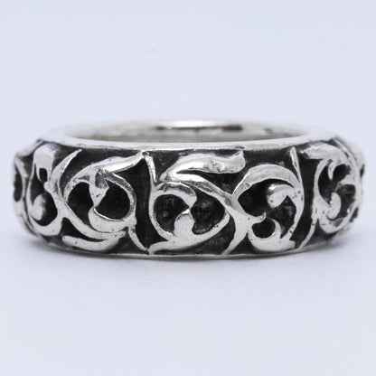 CHROME HEARTS Eternity Vine Band Ring Silver Size JP 9