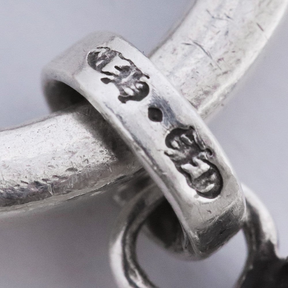 CHROME HEARTS NTFL W NTFL HEART Ring Silver Size ONE SIZE