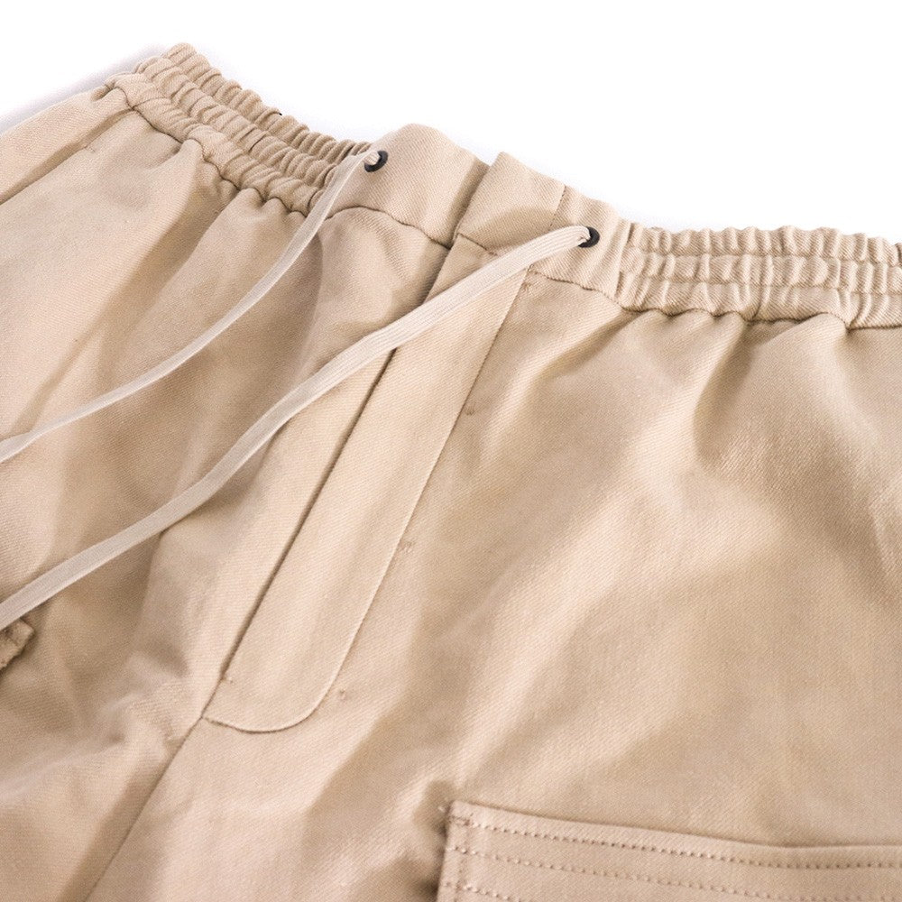 DEVOA 22AW Cotton Linen Cargo Pants Light Beige Size 2