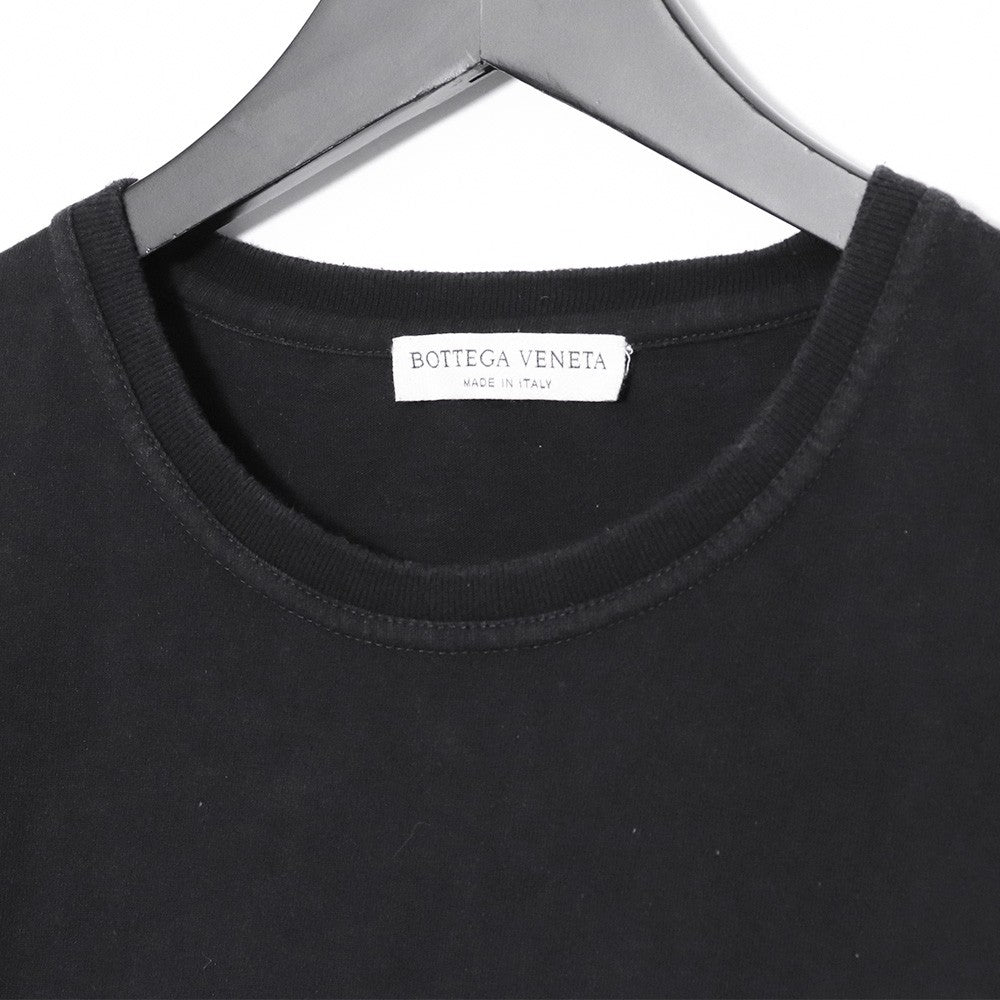 BOTTEGA VENETA Crewneck Logo T-Shirt Black Size 52