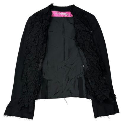 COMME des GARCONS JUNYA WATANABE MAN PINK Lace Jacket Size S