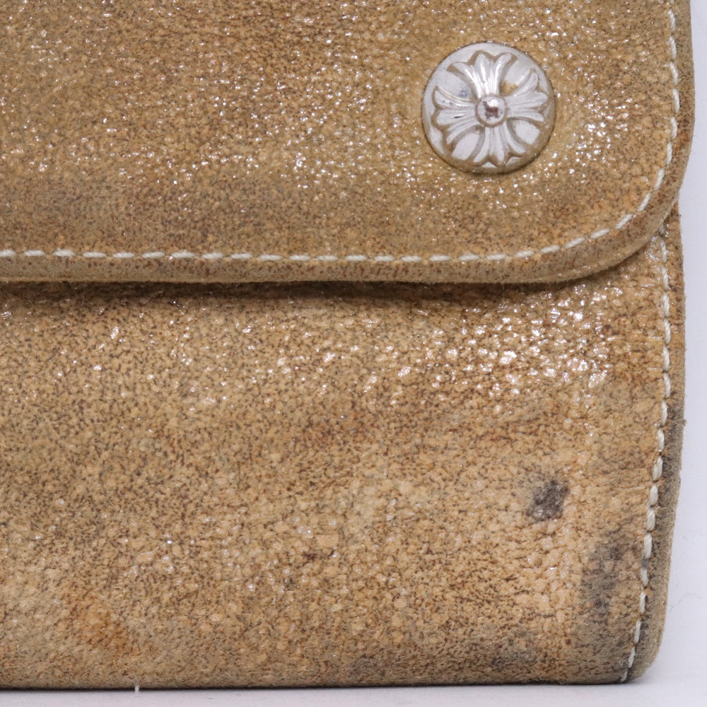CHROME HEARTS Wave Mini Crossball Wallet Brown Size ONE SIZE