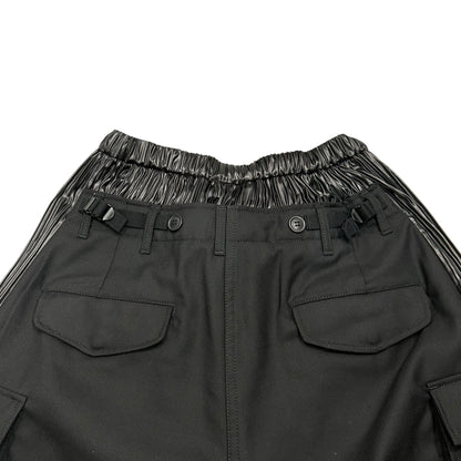 JUNYA WATANABE 25AW Gabardine Satin Wide Pants Black Size XS