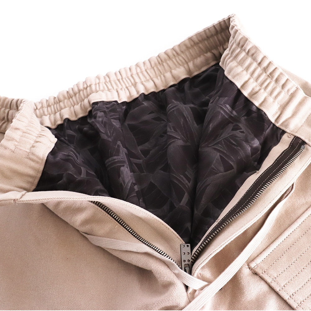 DEVOA 22AW Cotton Linen Cargo Pants Light Beige Size 2