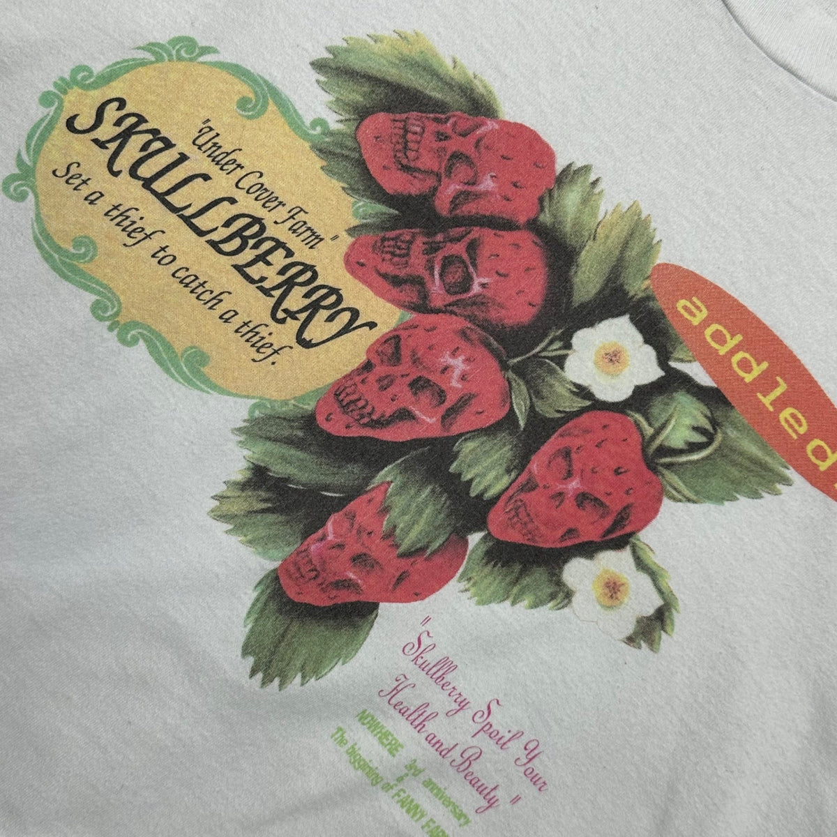 UNDERCOVER 90s NOWHERE Skull Berry T-Shirt