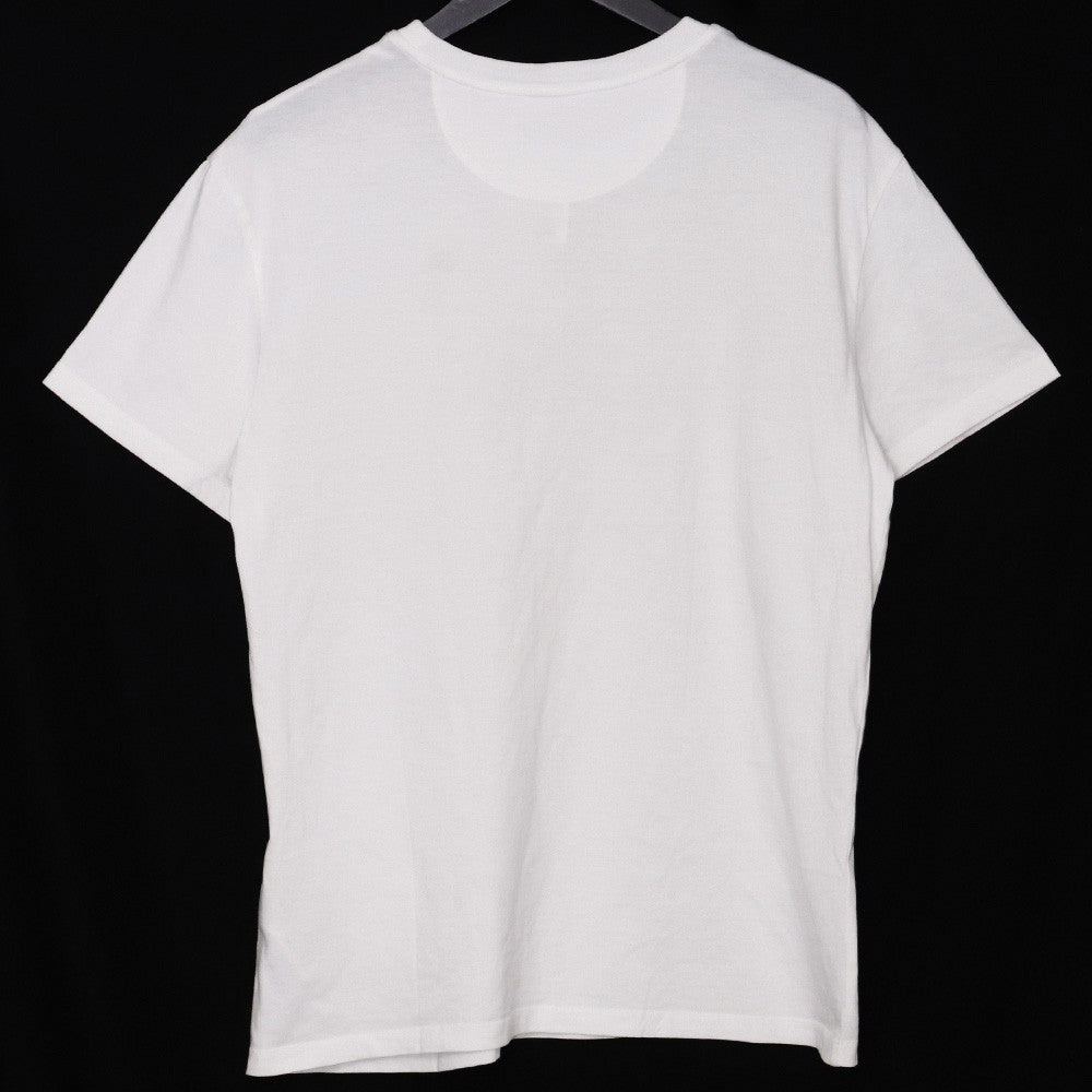 VALENTINO Embossed Logo Pocket T-Shirt White Size M