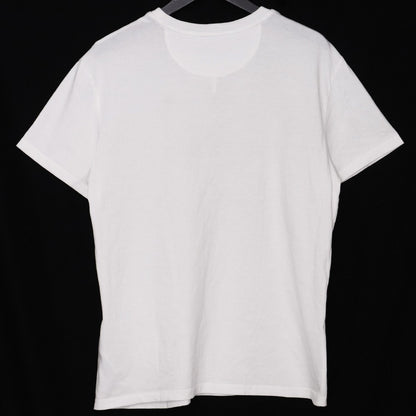 VALENTINO Embossed Logo Pocket T-Shirt White Size M