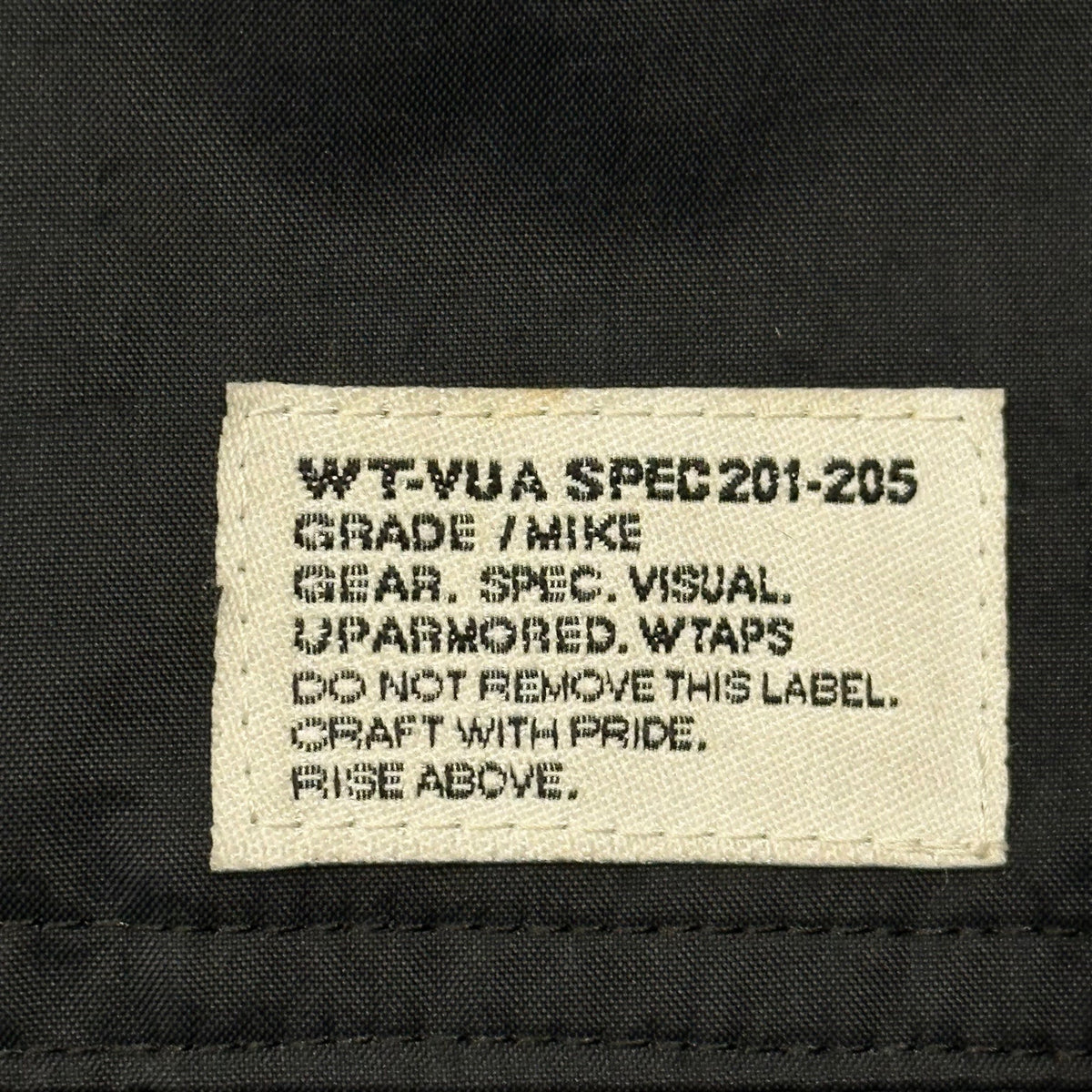 WTAPS 09AW Sherpa Field Nylon Taffeta Jacket Black Size M