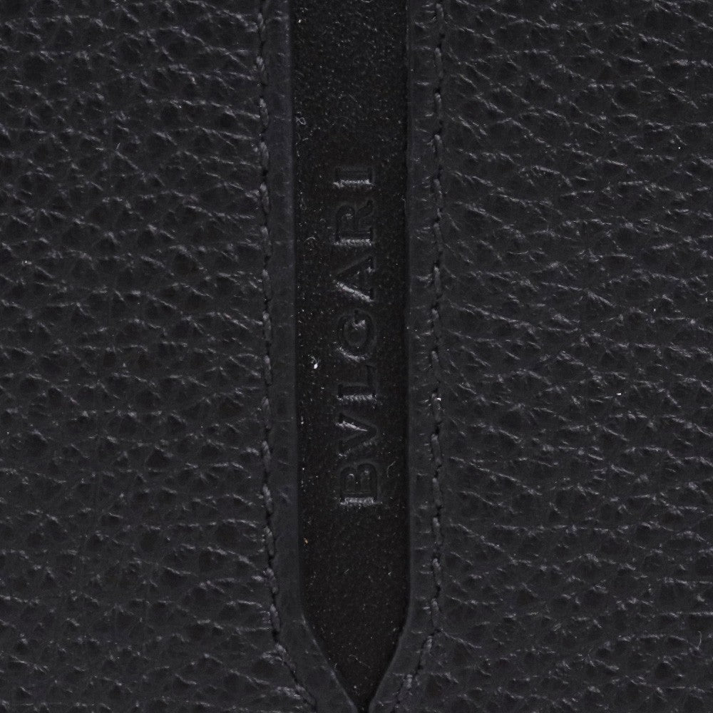 BVLGARI Embossed Octo Long Wallet Black Size F