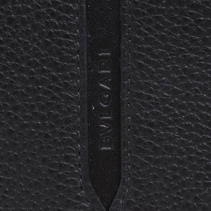 BVLGARI Embossed Octo Long Wallet Black Size F
