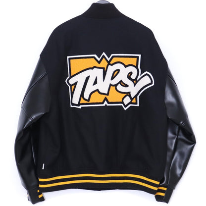 WTAPS New Year's Limited Melton Varsity Jacket Black Size 03