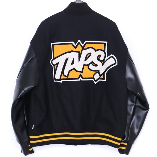 WTAPS New Year's Limited Melton Varsity Jacket Black Size 03