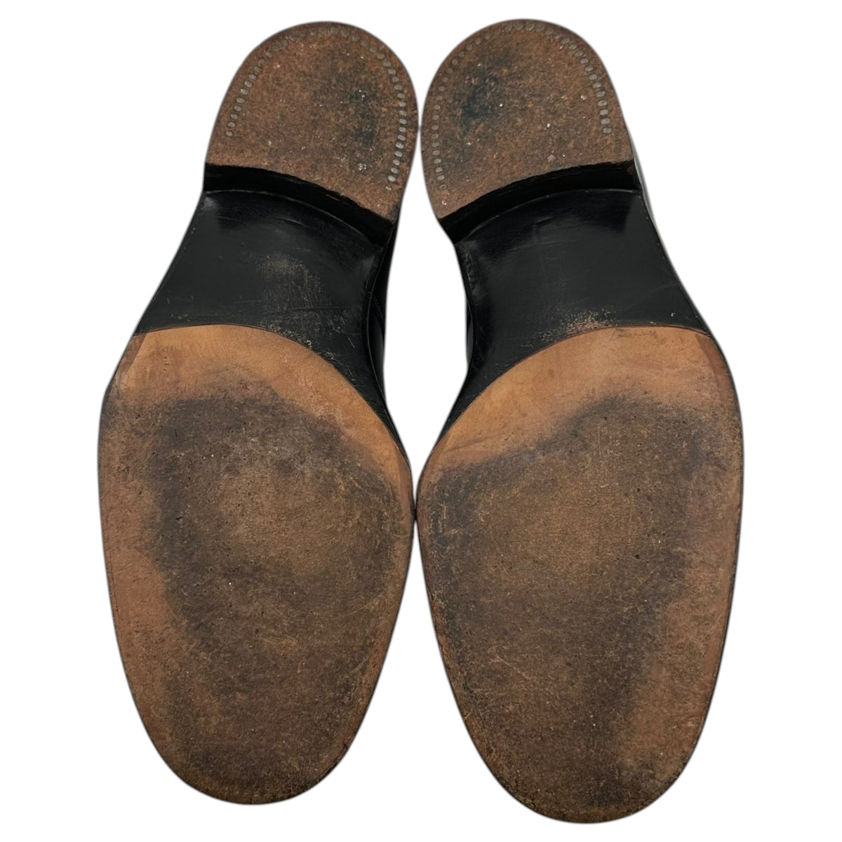 Tricker's 70s Vintage Plain Toe Shoes Black Size 7 1/2