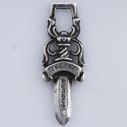 CHROME HEARTS #10 Old Dagger Necklace Silver Size #10