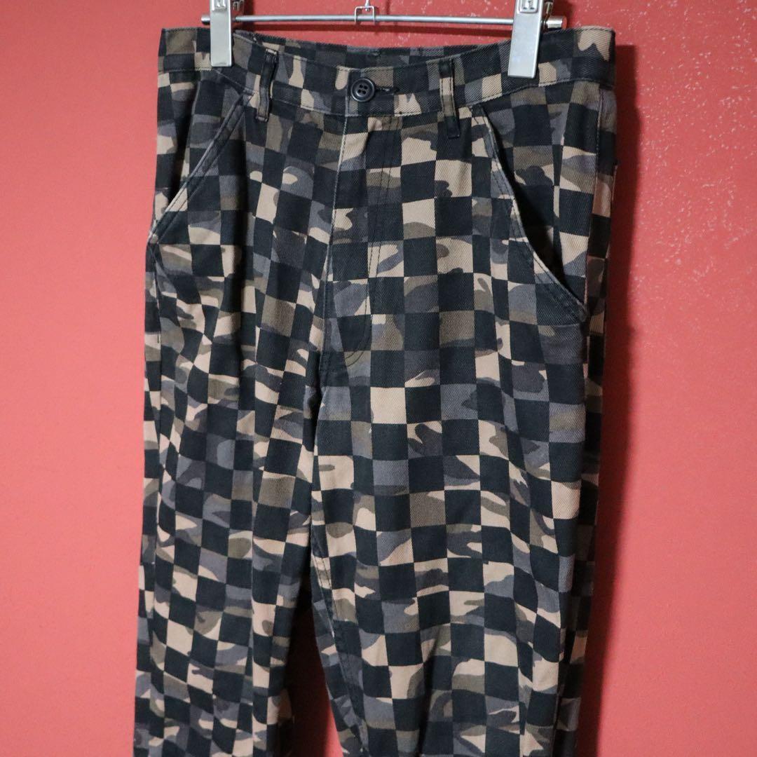 COMME des GARCONS HOMME PLUS Checker Cropped Pants Size XS