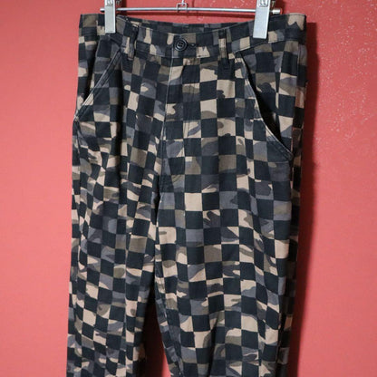 COMME des GARCONS HOMME PLUS Checker Cropped Pants Size XS