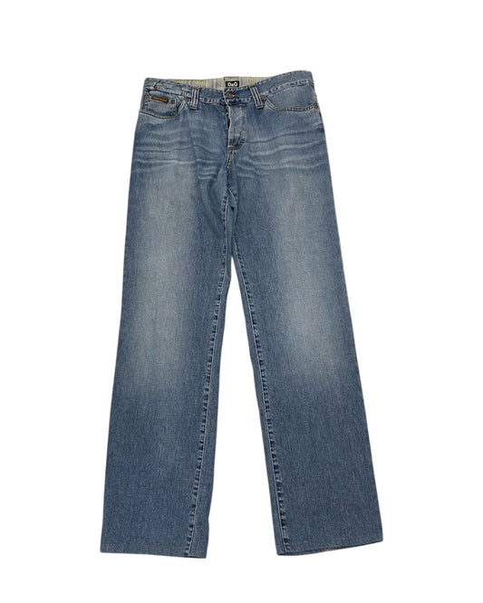 Dolce & Gabbana Faded Blue Denim Jeans