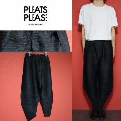 PLEATS PLEASE Sarouel Pleated Tapered Pants Size 3