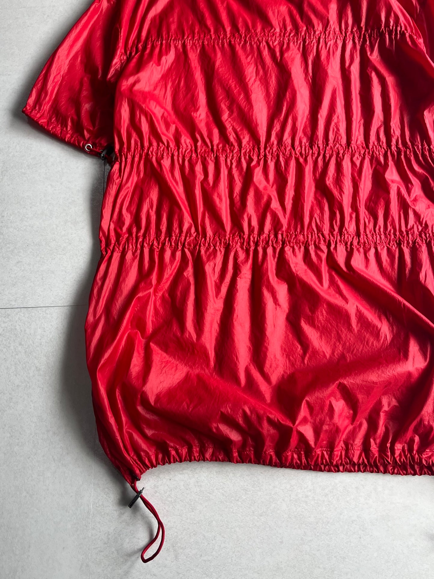 Raf Simons Red Nylon Long Sleeve Tee (08ss) Size 44