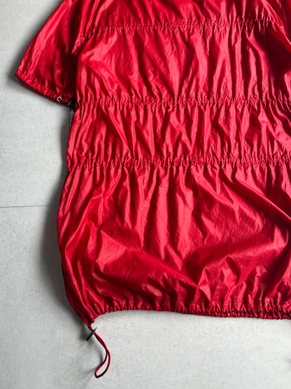 Raf Simons Red Nylon Long Sleeve Tee (08ss) Size 44