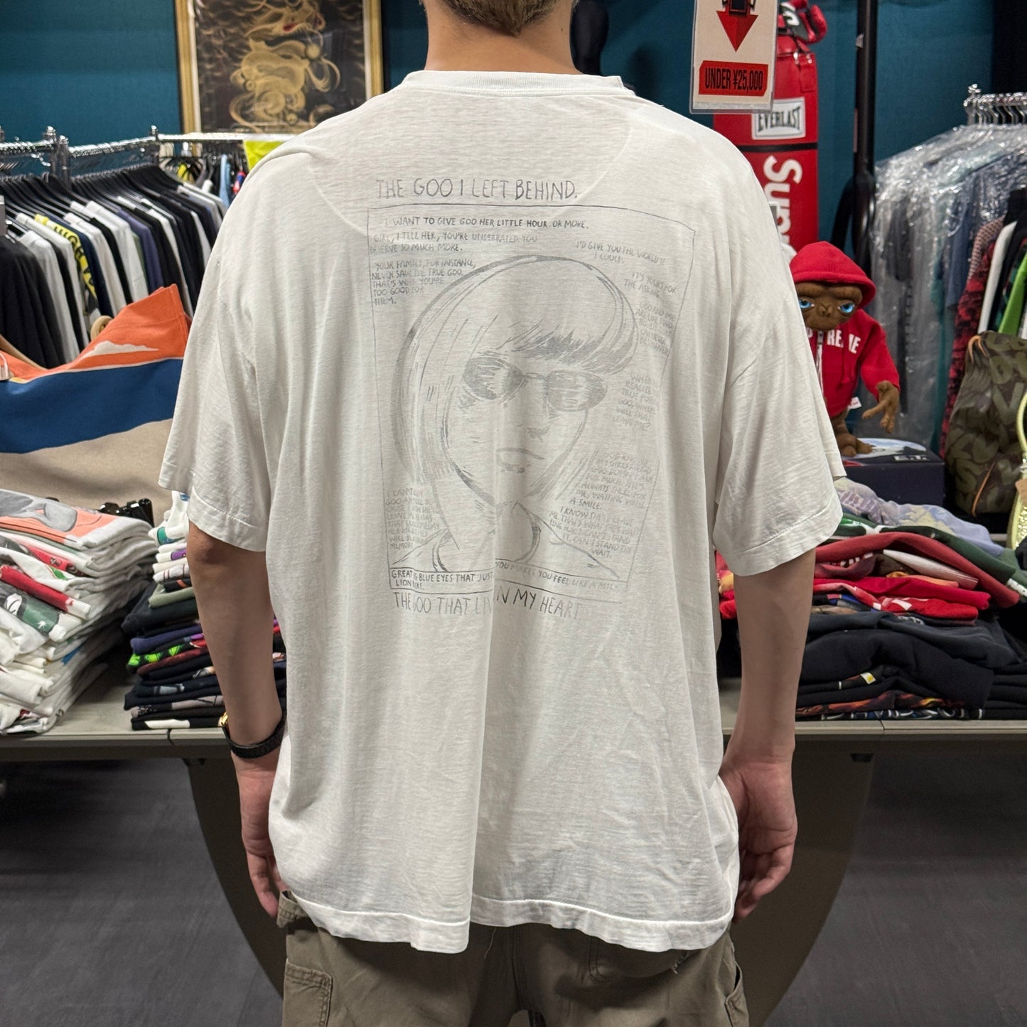 SONIC YOUTH Vintage "Goo" Pettibon Graphic T-Shirt Size XL
