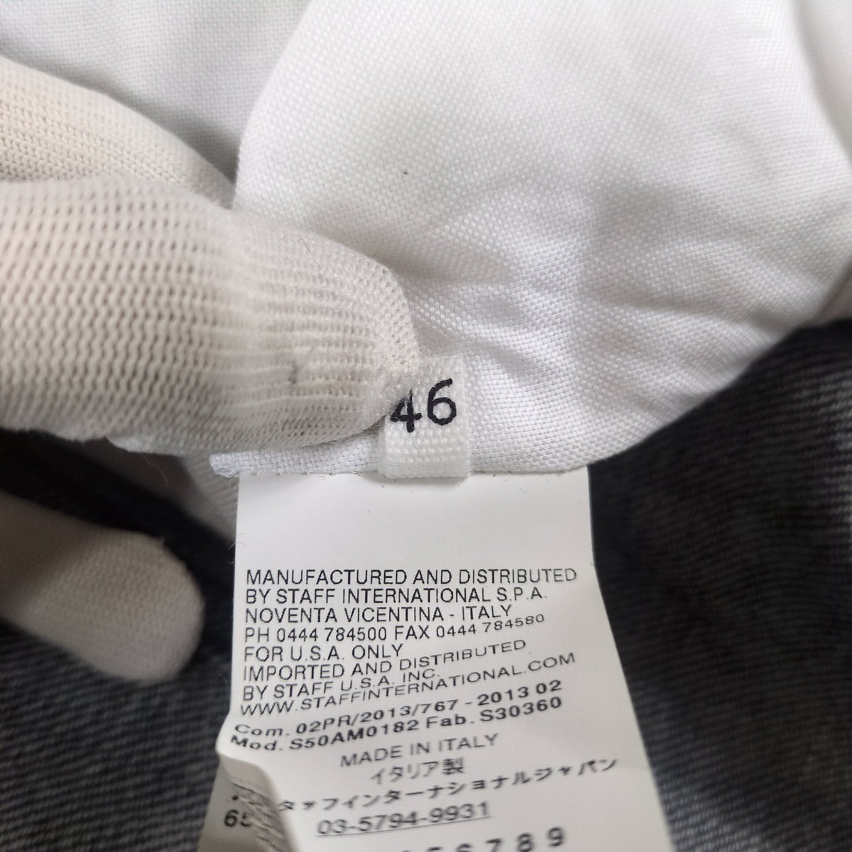 Maison Martin Margiela Fur Collar Denim Lamb Fur Size 46