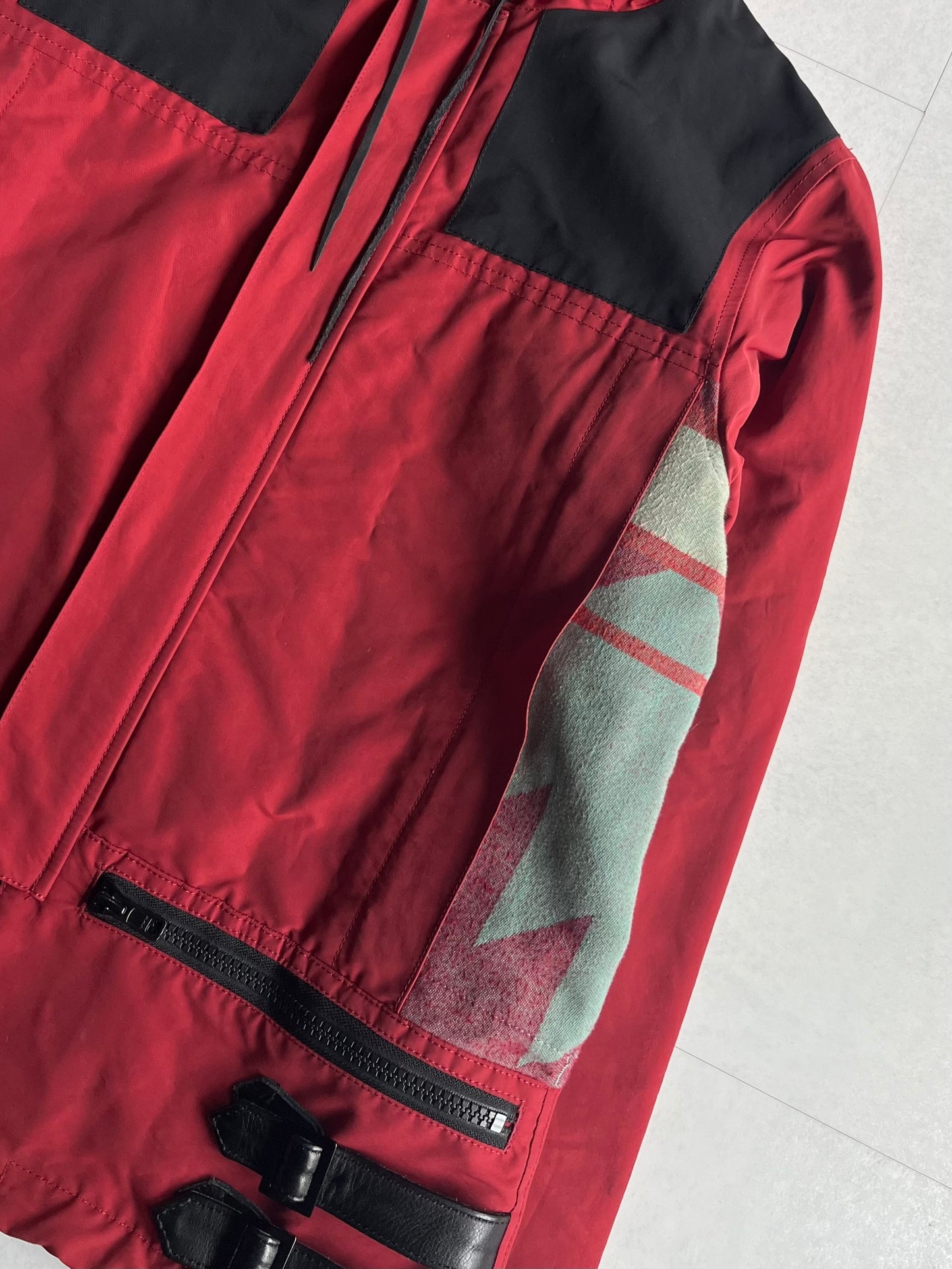 WHIZ LIMITED Red Cotton Nylon Gimmick Jacket Size M