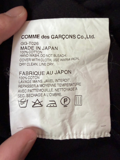 COMME des GARCONS SS11 Cotton Back Outside Long Sleeve T-Shirt Size S