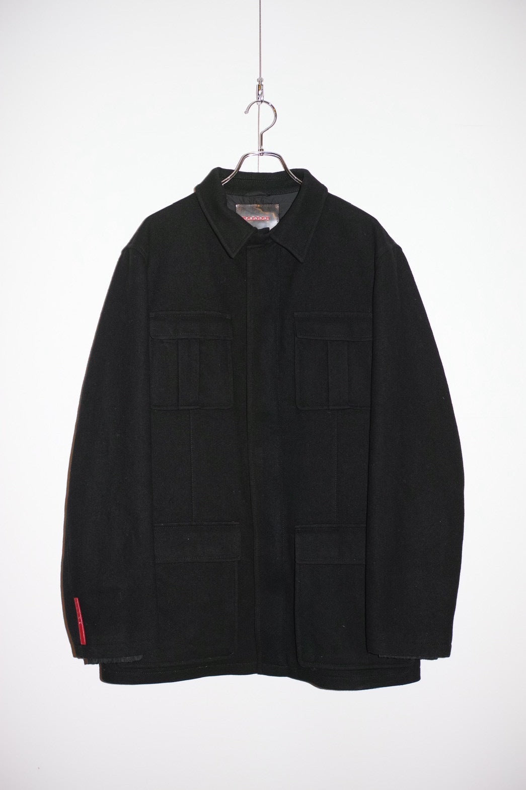 Prada Virgin Wool Fatigue Jacket Minimal Size XXL