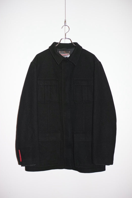 Prada Virgin Wool Fatigue Jacket Minimal Size XXL