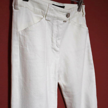Balenciaga Vintage Hem Zip White Denim Size 34