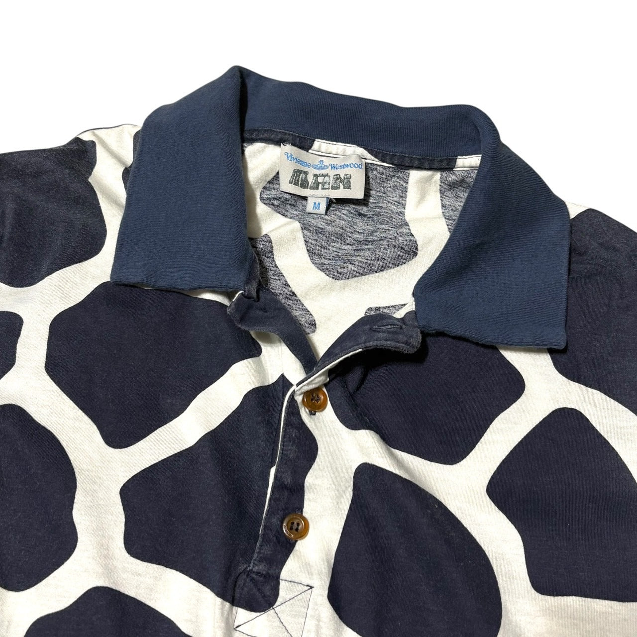 Vivienne Westwood Man Giraffe Print Polo Shirt Size M