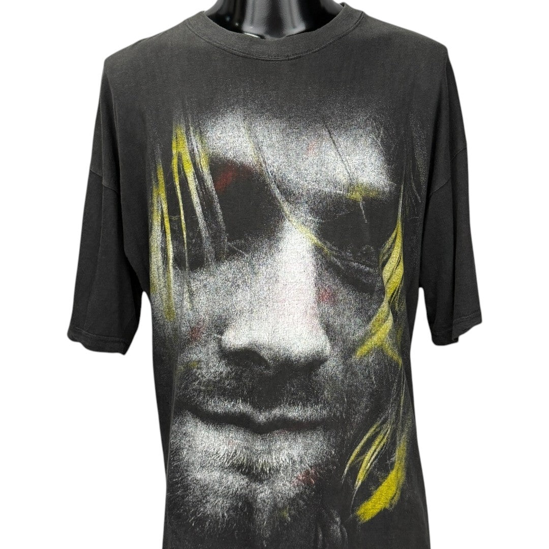 NIRVANA 90s Vintage Kurt Cobain In Album T-Shirt Size XL