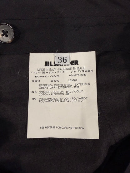 JIL SANDER 2000s Raf Simons Moire Tapered Pants Black Size M
