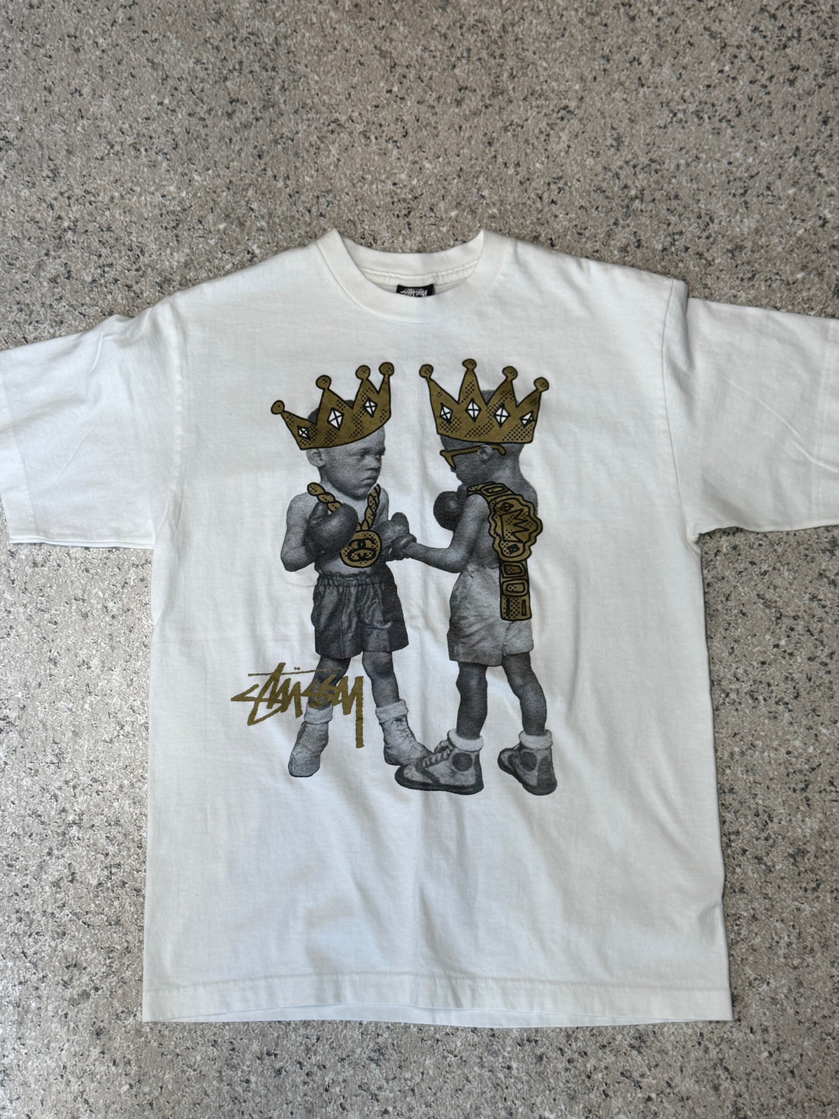 STUSSY Tougher Than Tough T-Shirt White Size M
