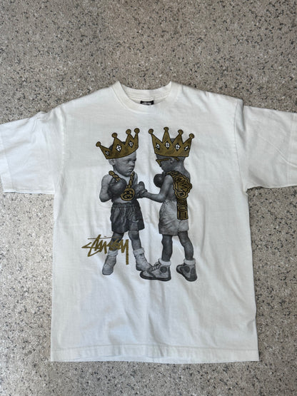 STUSSY Tougher Than Tough T-Shirt White Size M