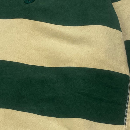 GOOD ENOUGH 90s Collared Striped Half-Zip Sweatshirt Size M