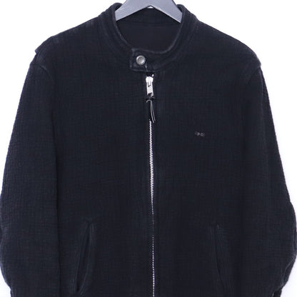PORTER CLASSIC Sashiko Single Riders Jacket Black Size S