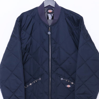 DICKIES HTC Diamond Quilted Jacket Blue Size M
