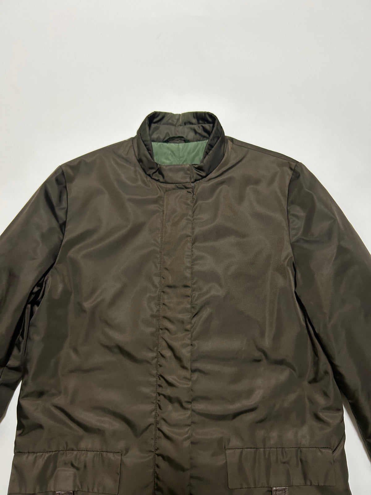 PRADA AW98 Nylon Jacket Dark Olive Size 40