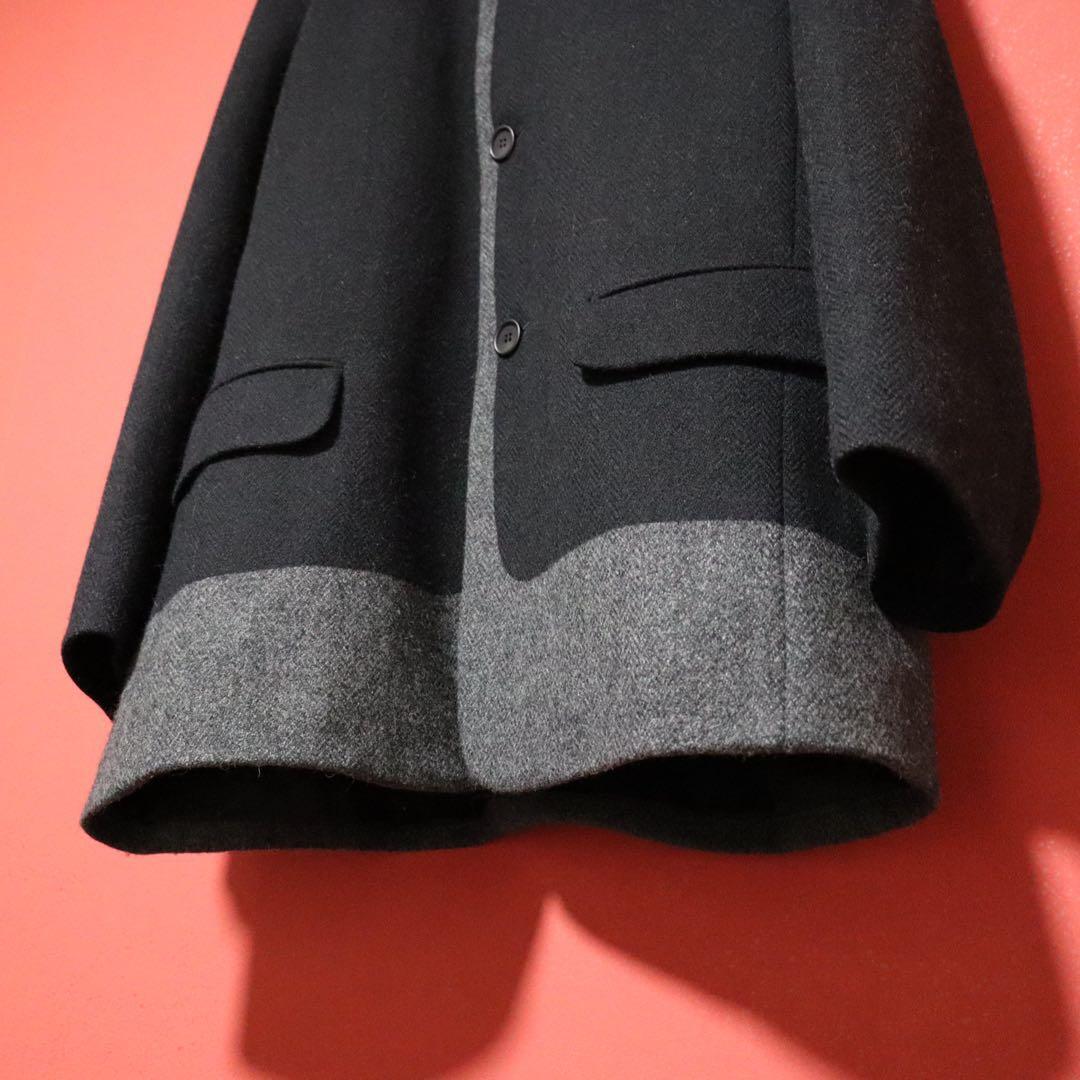 ISSEY MIYAKE MEN 11AW Bicolor Mao Collar Jacket Size 5