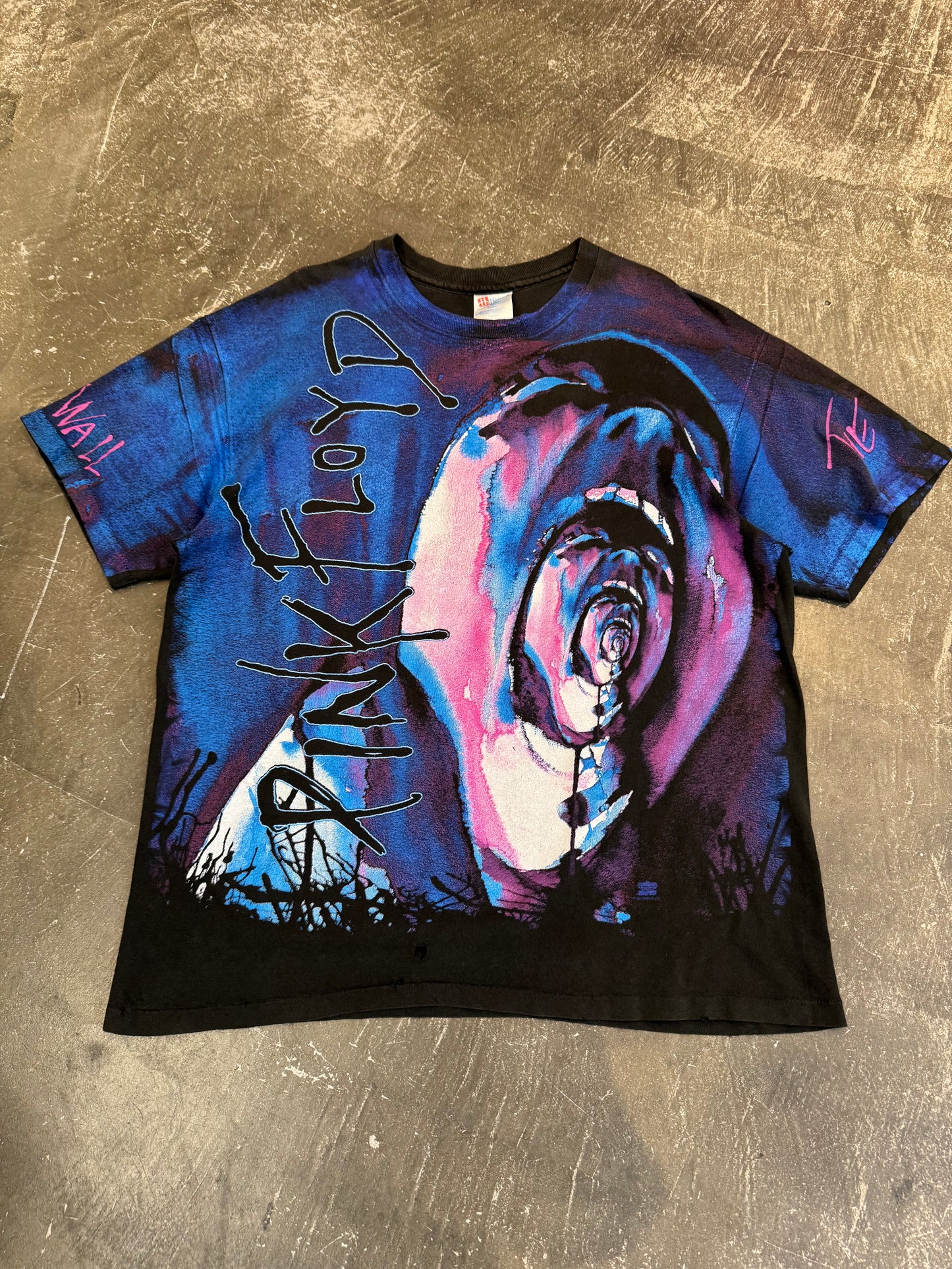 Pink Floyd Black Cotton T-Shirt Size XL
